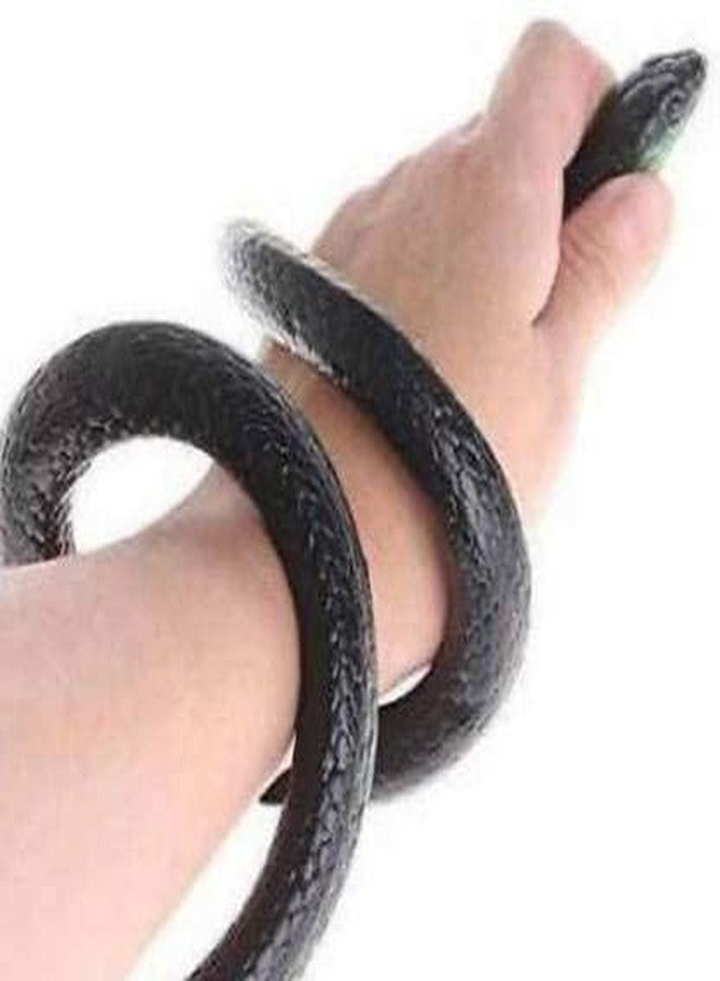 LUDALY Rubber Snake Toy for Kids Realistic Prank Toy for Fun Scary Outdoor Play Snake Toys for Halloween Party and Decorations (Pack of 1) - Image 3